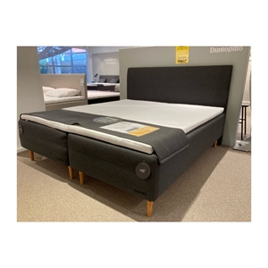 OUTLET - Dunlopillo Boxmadras - Naturlatex - Inkl. gavl - Medium + Fast - Mål: 180 x 200 cm.